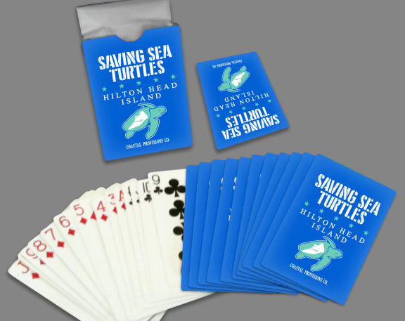 Save The Sea Turtles Playing Cards